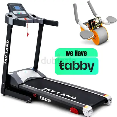 SKY LAND Treadmill, 4HP Peak Motor, Foldable Design, LCD Display, EM-1248