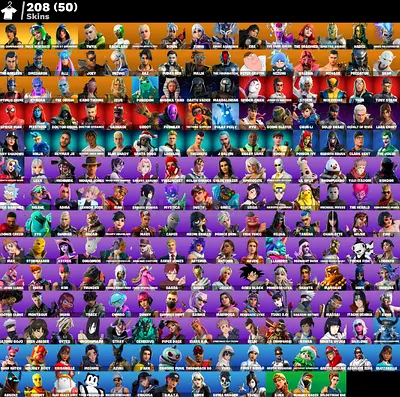 fortnite og account 208 skin