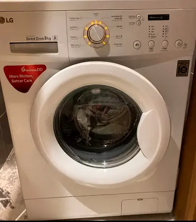 (2025) LG 8kg ( Sound-Less ) FREE DELIVERY Front Load Inverter Washing Machine For Sale