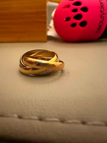 Cartier Trinity gold 18K tricolour ring in size 50 (authentic)