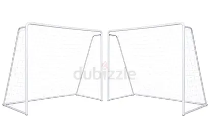 Football Goal Posts with Nets, Pair of 2 Steel Soccer Goal Posts for 3 x 2 MTR