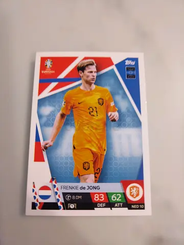 Frenkie de Jong Netherlands Euro 2024 Trading Card - Topps