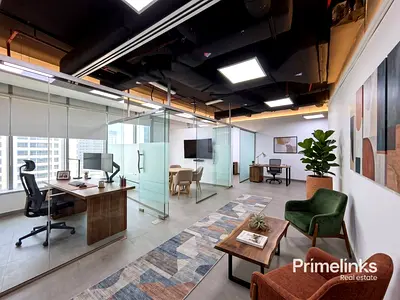 Turnkey Workspace | 3 Glass Partitions & Pantry