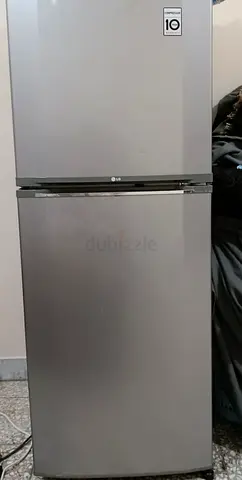 LG 2-Door Refrigerator - Silver, Good Working Condition
