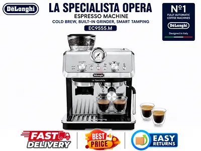 De'Longhi Espresso Machine EC9555.M, Excellent Condition - FREE DELIVERY, WARRANTY
