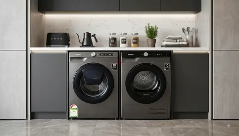 Samsung 10kg Washer & 9kg Dryer – Latest Model | Separate Units | Smart Wi-Fi