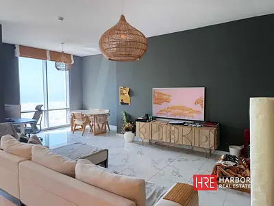 Luxury 3 BR| Corner Unit | Burj Khalifa & Sea View