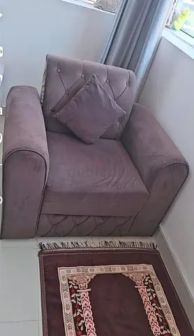Single Seater Sofa Fabric for Sale, Brown color - 2 pcs available for Sale
