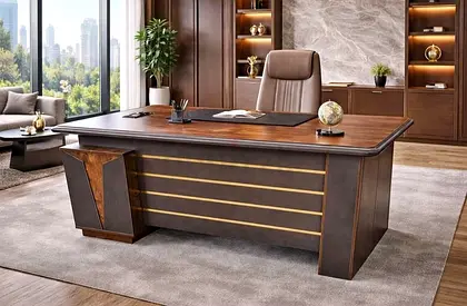 Brand-new L shape Wooden Office Table Available