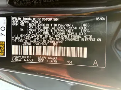 2007 Toyota FJ CRUISER 照片 20