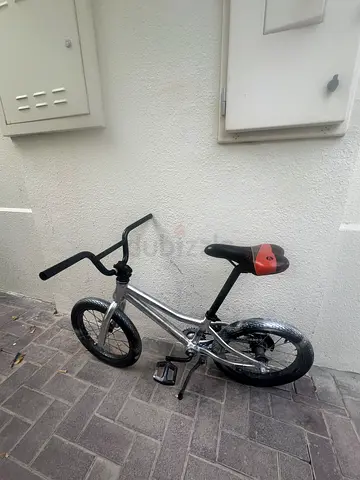 75% modded silver painted bmx mini pedal bike for adults or kids