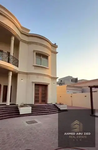 Spacious 7BR villa with annex for rent in Al Raqaib 1, 10,000 sqft plot, annual rent AED165K, inclu