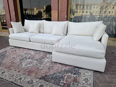 Crate&barrel lounge deep L shape sofa