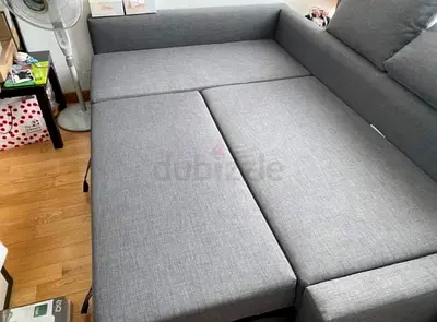 Grey Fabric Sofa Bed