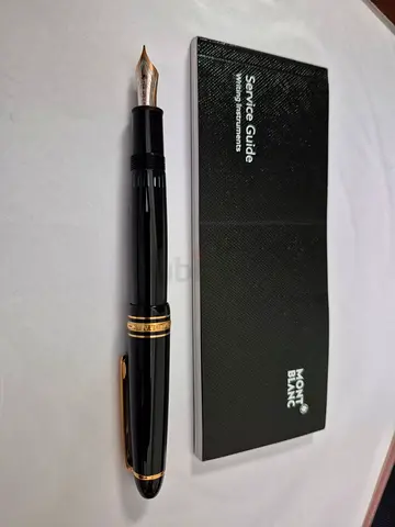 Mont Blanc Rose Gold-Coated LeGrand 146 Fine nib Fountain Pen with service guide and reciept