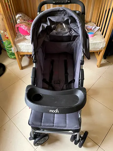 Grey Moon baby stroller in good used condition
