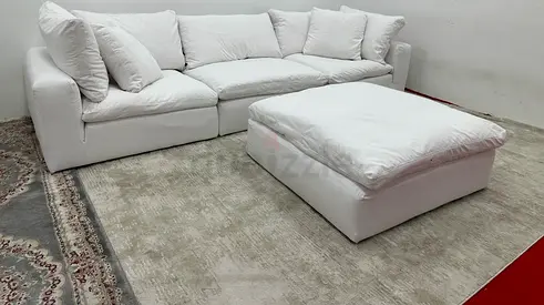 Excellent condition marina home luscious sofa with footstool