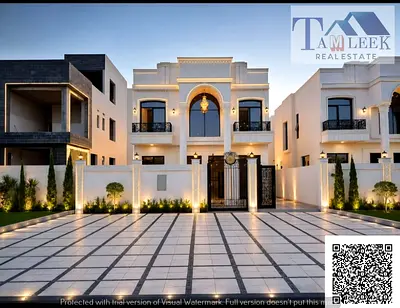 Luxury 5BR villa for sale in Al Helio 2 Ajman with majlis, spacious hall, 3,014 sqft plot, 25m fron