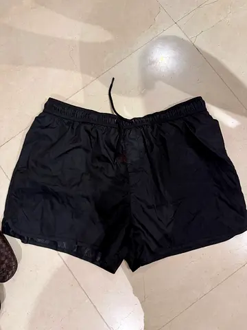 Black lightweight athletic/ swimming shorts, size L rivers island