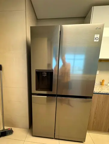 LG ThinQ Model Side-by-Side Fridge & Freezer With ice Maker Water Dispenser 90cm