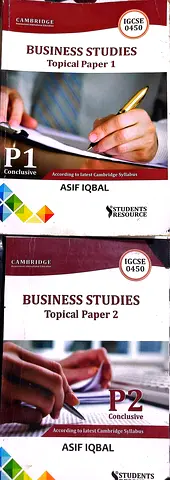 Cambridge IGCSE Business Studies Topical Papers 1 & 2 by Asif Iqbal (P1 & P2)