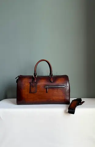 BERLUTI* Jour Off MM Travel Bag Venezia Calf Leather
