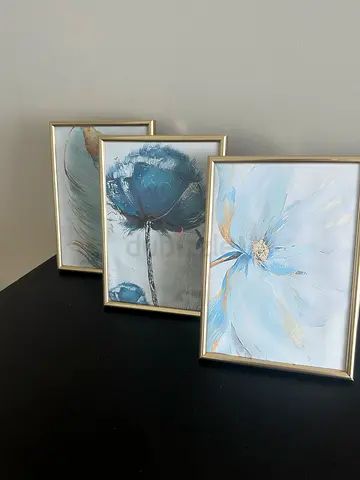 Set of Framed Floral Wall Art Prints