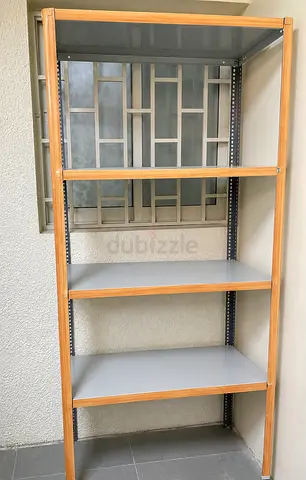 Sturdy 4-Tier Metal Shelving Unit – Good Condition