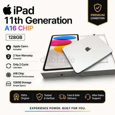Apple iPad 11th Gen (A16) 128GB used - Like New, AppleCare+