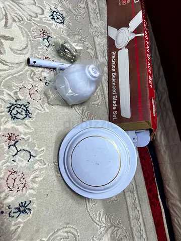 White Ceiling Fan - Spare Parts / Unused Components