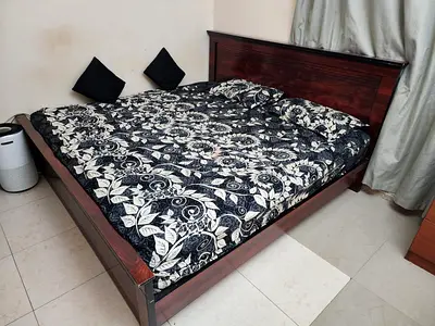 King size bed and RESTONIC mattress