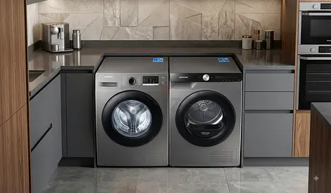 Samsung 9kg Washer & 9kg Dryer Set – Latest Model | Digital Display | 60×60 cm | Free Delivery