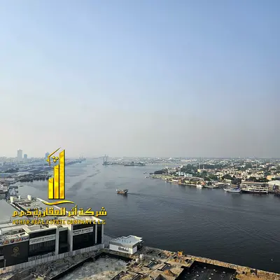 Second tenant with a sea view, luxurious and elegant two-bedroom apartment with a fully furnished living room, available for monthly rent in Al Waha T