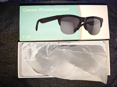F06 Smart Glasses | Hands-Free Calling, Music | Original Packing