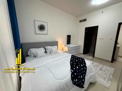 Luxury one-bedroom apartment in Ajman - Al Nuaimiya 1 - Al Shurooq Towers - furnished with hotel-style furniture for monthly rent