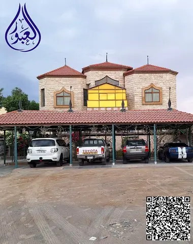 Luxury Villa with a Sophisticated and Unique Design, Elegant Stone Facade, and Large Plot in Al Jur