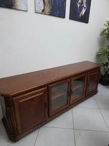 Classic Wooden Cabinet and Coffee Table and side tables