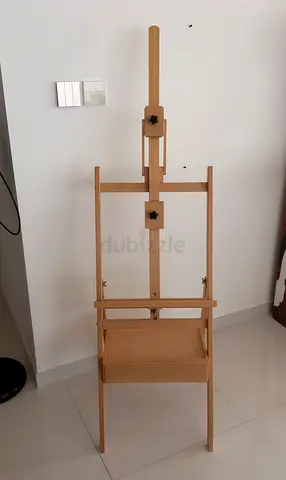 Wooden Studio Easel with Storage Box — Foldable Artist Easel