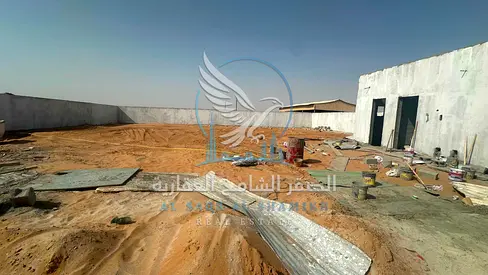 New Yard for Rent in Al Sajaa Suitable for Commercial, Storage, and Industrial Activities