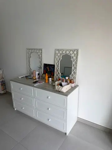 Bed set with matress and 2 side tables