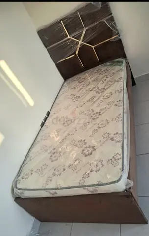Single Bed with Headboard and Mattress - Good Condition