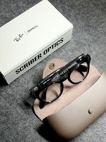 Ray-Ban Meta Scriber Optics Gen 2 – Transparent Black – Like New