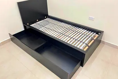 IKEA malam bed with mattress 90x200cm