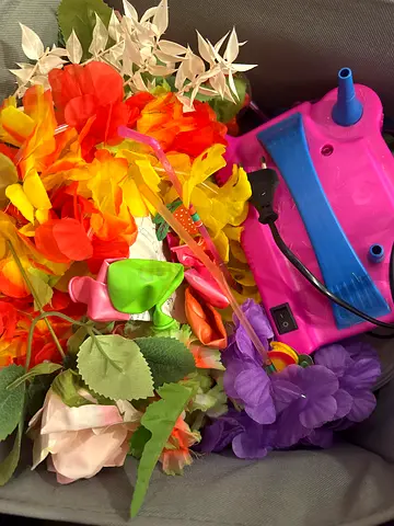 Bag of decorations good for girls birthday