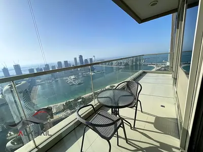 Fully Upgraded 3 BR + Maid + Private Gym | Full Sea & Palm Views |
