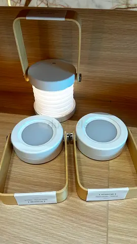 Foldable Camping Lantern with Wooden Handle