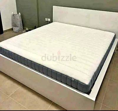 IKEA Malam king size bed 180/200cm with 2 storage drawers underneath and Ikea mattress is available