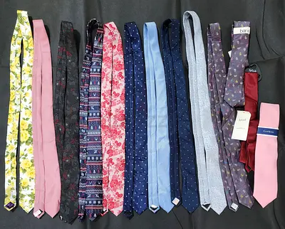 Collection of 13 men’s neckties
