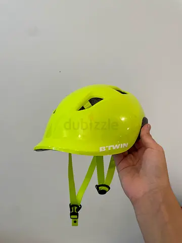 B'Twin Neon Yellow Cycling Helmet
