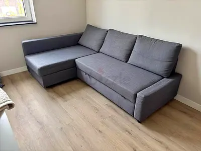 IKEA Gray FRIHETEN L-shaped sofa combed-10/10